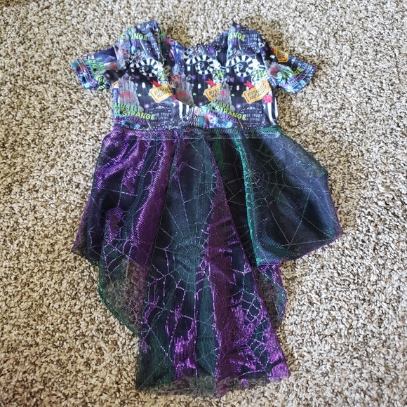 Beetlejuice Crop Top with Mesh Tail - Picture 2 of 6